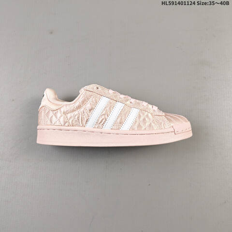 Adidas Caroline Hu x Adidas Originals Superstar W Light Pink White EU 35-40 Skate Shoe - Unisex (BS-65467)