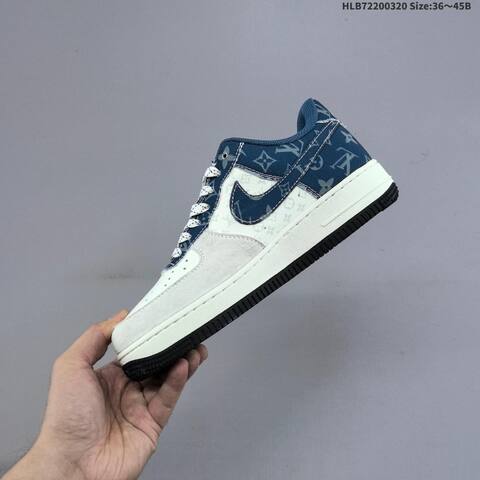 Nike Air Force 1 07 LV8 Off White Grey EU 36-45 Skate Shoe - Unisex (BS-61230)