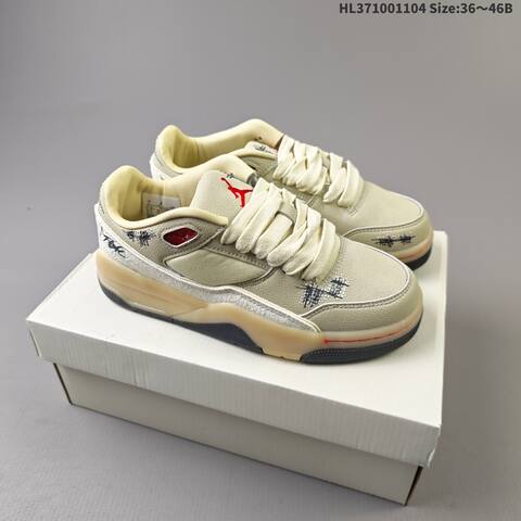 Air Jordan 4 Retro Flight Court AIR JORDAN 4 Aj4 Lifestyle (BS-67850)
