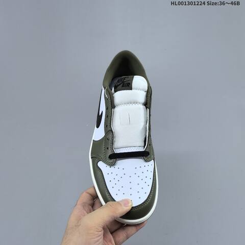 Air Jordan 1 Low OG Medium Olive AIR JORDAN 1 Aj1 Lifestyle (BS-67294)