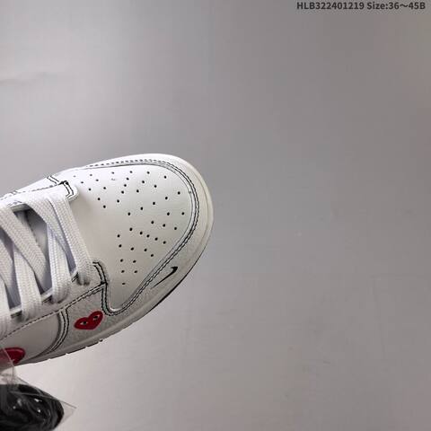 Nike SB Dunk Low White Red Black EU 36-45 Skate Shoe - Unisex (BS-62564)