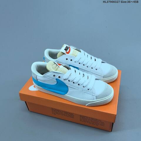 Nike Blazer Low 77 Jumbo White Brown Grey Sail EU 36-45 Skate Shoe - Unisex (BS-61110)