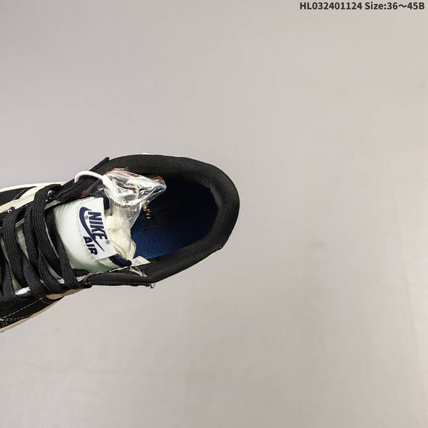 Nike Air Jordan 1 black/white/cream 36~45 basketball