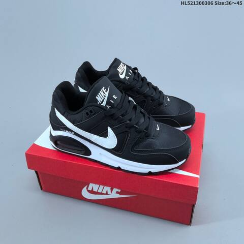 Nike Air Max Command Leather Grey Black White EU 40-45 Running Shoe - Men's (BS-61457)
