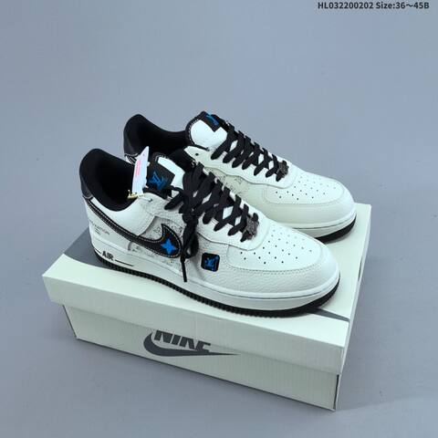 Nike Air Force 1 07 Low Off White Silver Red EU 36-45 Sneaker - Unisex (BS-61577)