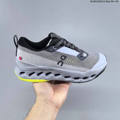 On Cloudsurfer Trail 2 Black Grey Neon Yellow EU 36-45 Trail Shoe Trail Running Sneakers - Unisex (BS-69713)