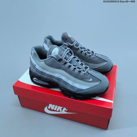 Nike Air Max 95 Black Grey Yellow Light Blue EU 40-46 Running Shoe - Men's (BS-61311)