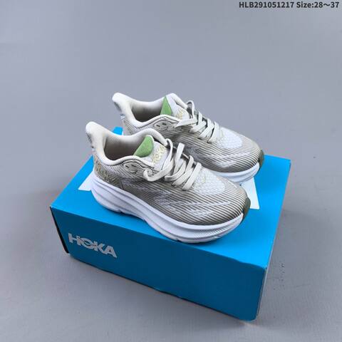HOKA Clifton 9 Light Blue Pink Orange White Red EU 28-37 Running Shoe Running Sneakers - Women's (BS-69429)