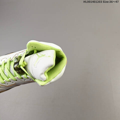 Air Jordan 5 Retro Luminous Green And Sail AIR JORDAN 5 Aj5 Lifestyle (BS-67559)