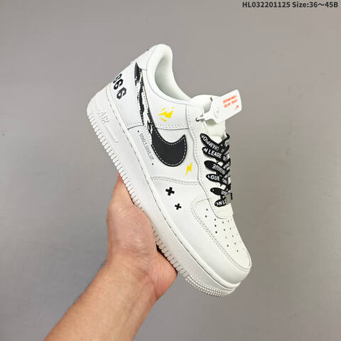 Nike Air Force 1 07 LV8 JP8028 072 White Black EU 36 45 Sneaker EU 36-45 - Unisex (BS-63113)