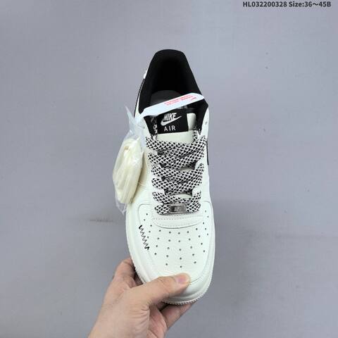 Nike Air Force 1 07 Low Off White Black Red Yellow EU 36-45 Sneaker - Unisex (BS-61066)