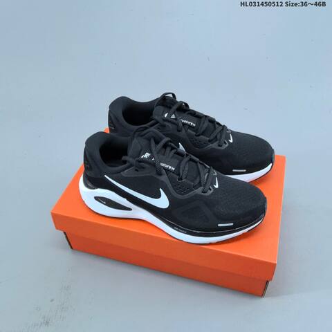Nike Air Zoom Structure 26 HJ1102-002 Black White EU 36-46 Running Shoe - Unisex (BS-60385)