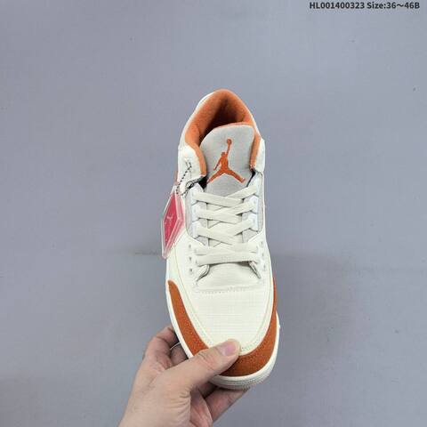 Air Jordan 3 Retro TEX Fossil Starfish AIR JORDAN 3 Aj3 Lifestyle (BS-66463)