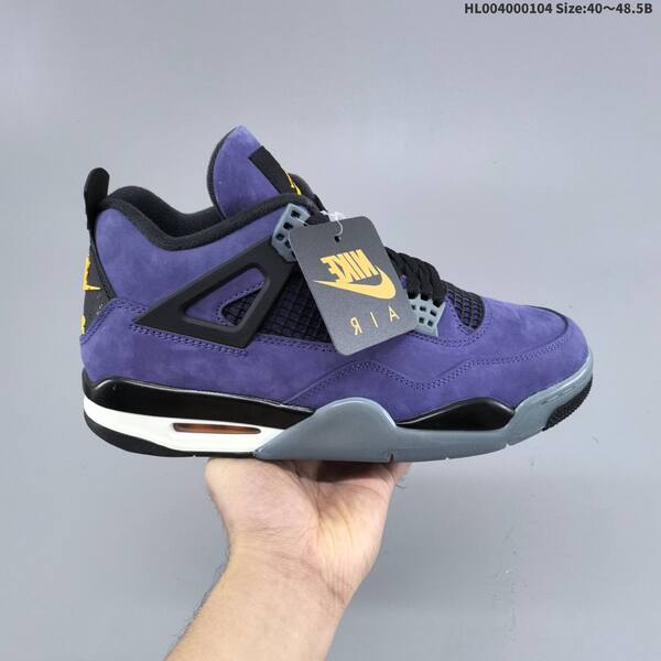 Jordan Air Jordan 4 Retro OG Imperial Purple/Black/Grey/Yellow EU 40-48.5 basketball