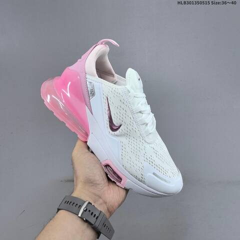 Nike Air Max 270 Premium White Blue Pink EU 36 45 Running Shoe EU 36-45 - Unisex (BS-60314)
