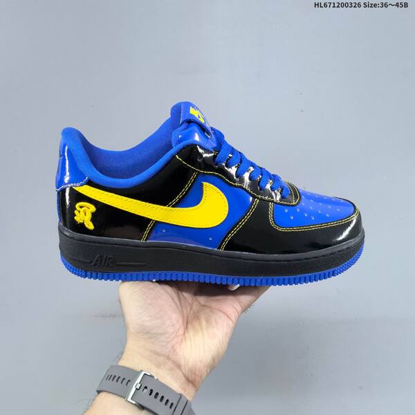 Nike Air Force 1 Low Black Grey White Burgundy Gold EU 36-45 sneaker