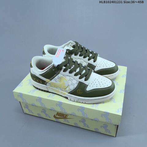 Nike SB Dunk Low White Black Red Gray EU 36-45 Skate Shoe - Unisex (BS-62301)