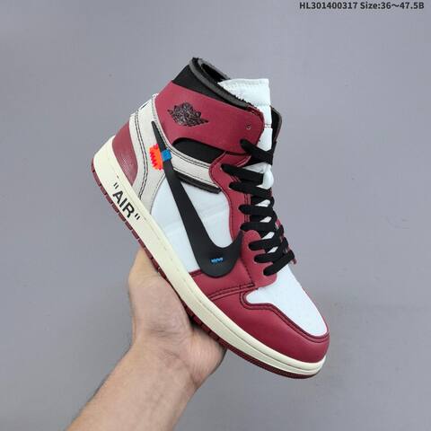 OFF-WHITE x Air Jordan 1 Retro High OG The The Chicago AIR JORDAN 1 Aj1 Lifestyle (BS-66518)