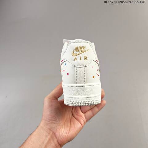 Nike Air Force 1 07 ZH0316-151 Off White Gold Multicolor EU 36-45 Sneaker - Unisex (BS-62810)