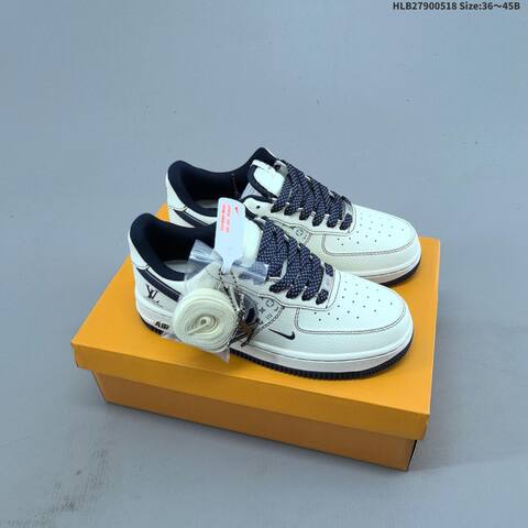Nike Air Force 1 07 Low Off White Black Grey EU 36-45 Sneaker - Unisex (BS-60285)