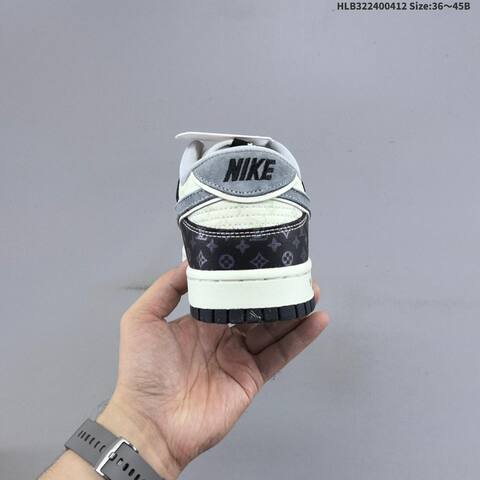 Nike SB Dunk Low Off White Black Grey EU 36-45 Skate Shoe - Unisex (BS-60789)