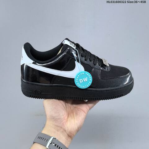 Nike Air Force 1 07 Low Light Blue Dark Brown Off White EU 36-45 Sneaker - Unisex (BS-61198)