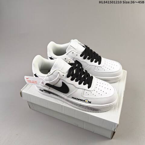 Nike Air Force 1 07 PEACEMINUSONE White Black Yellow EU 36-45 Sneaker - Unisex (BS-62796)