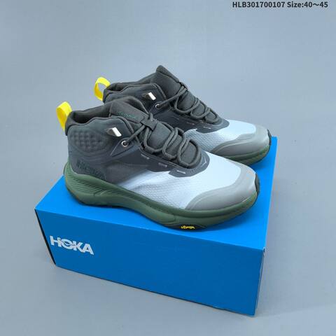 HOKA ONE ONE Transport Hike GTX Light Green Dark Green White Black EU 40-45 Trail Shoe Trail Running Sneakers - Men's (BS-69410)