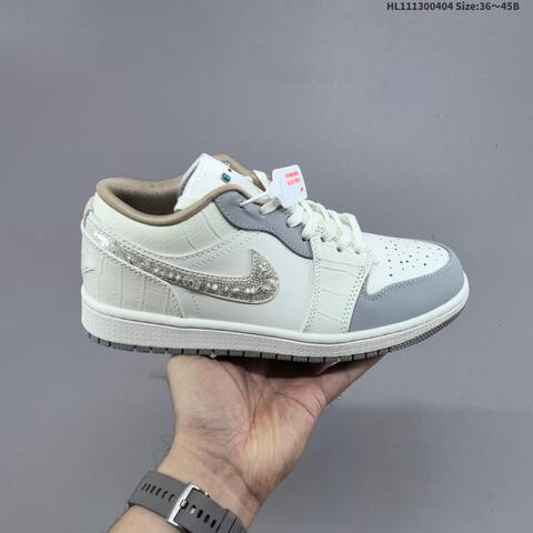 Air Jordan 1 Low Soft Pearl WMNS AIR JORDAN 1 Aj1 Lifestyle (BS-66331)
