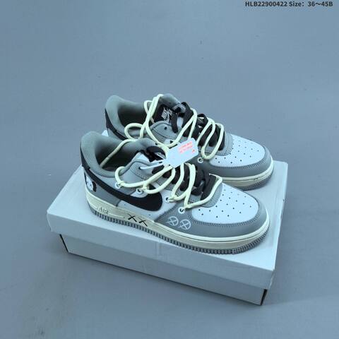 Nike Air Force 1 07 LV8 Off White Light Green EU 36-45 Sneaker - Unisex (BS-60584)