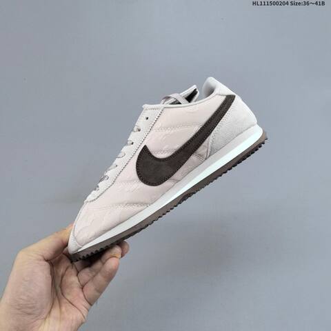 Nike Classic Cortez Light Pink Dark Brown White EU 36-41 Sneaker - Unisex (BS-61546)