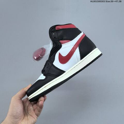 Air Jordan 1 Retro High Black Gym Red AIR JORDAN 1 Aj1 Lifestyle (BS-66628)