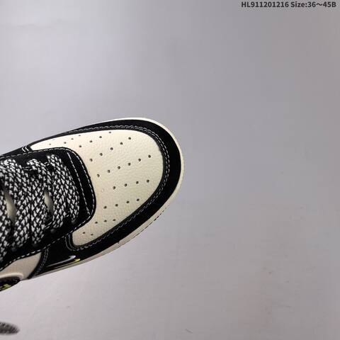 Nike Air Force 1 07 Black White Neon Yellow EU 36-45 Sneaker - Unisex (BS-62639)