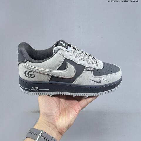 Nike Air Force 1 07 Low Dark Grey Off White EU 36-45 Sneaker - Unisex (BS-60664)