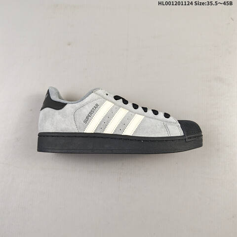 Adidas Superstar 2 Grey Black Cream White EU 35 5-45 Skate Shoe - Unisex (BS-65495)