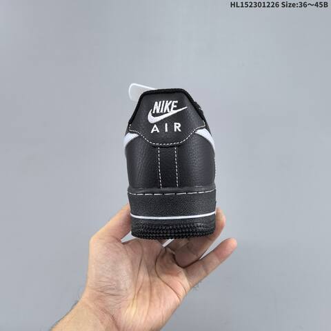 Nike Air Force 1 07 LV8 Black Silver White EU 36-45 Sneaker - Unisex (BS-62411)