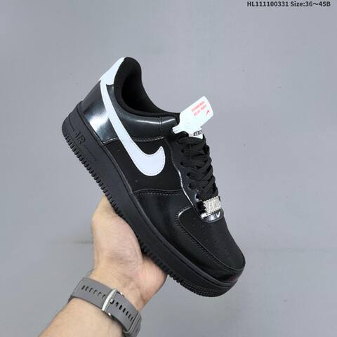 Nike Air Force 1 07 Black White Grey EU 36 45 Sneaker EU 36-45 - Unisex (BS-61008)