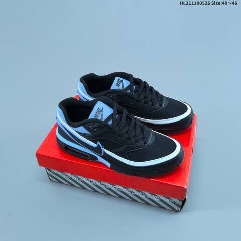 Nike Air Max BW Black Light Blue White EU 40-46 Running Shoe - Men's (BS-60124)