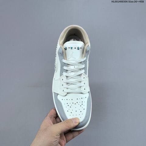 Air Jordan 1 Low Soft Pearl WMNS AIR JORDAN 1 Aj1 Lifestyle (BS-66614)