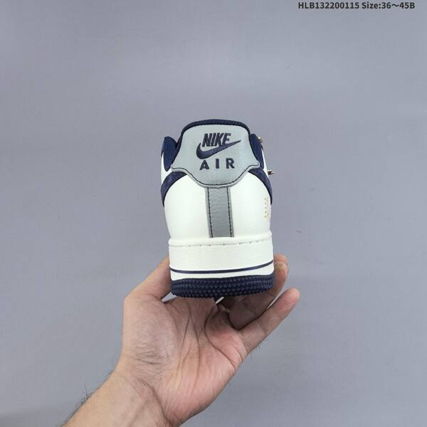 Nike Air Force 1 07 LV8 white navy blue silver gold EU 36-45 sneaker