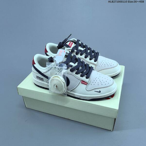 Nike Dunk SB Low Supreme off white grey red navy EU 36-45 skate shoe