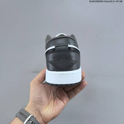 Air Jordan 1 Low Lron Grey AIR JORDAN 1 Aj1 Lifestyle (BS-66367)