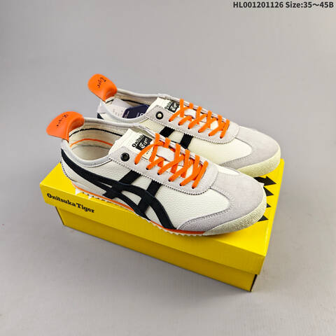 Onitsuka Tiger Mexico 66 SD Cream Black Orange 35-45 Sneaker Casual Sneakers - Unisex (BS-69224)