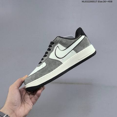Nike Air Force 1 07 Low White Grey Black EU 36-45 Sneaker - Unisex (BS-60299)