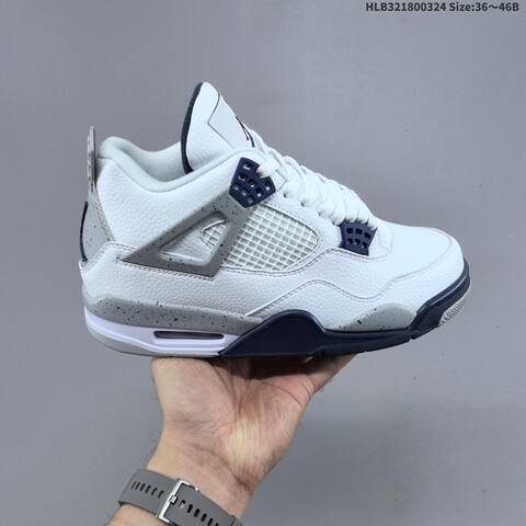 PU Air Nike Air Jordan 4 Retro OG Fire Red Lifestyle (BS-66446)