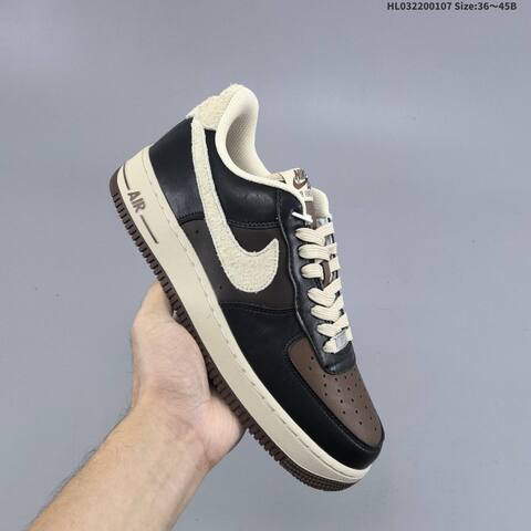 Nike Air Force 1 07 LV8 Black Brown Beige EU 36-45 Sneaker - Unisex (BS-62172)