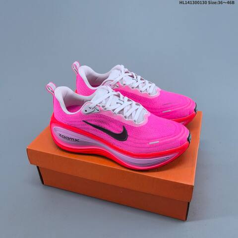 Nike Vomero Plus ReactX Air Zoom White Light Pink Rose Gold Silver EU 36-46 Running Shoe - Unisex (BS-61649)