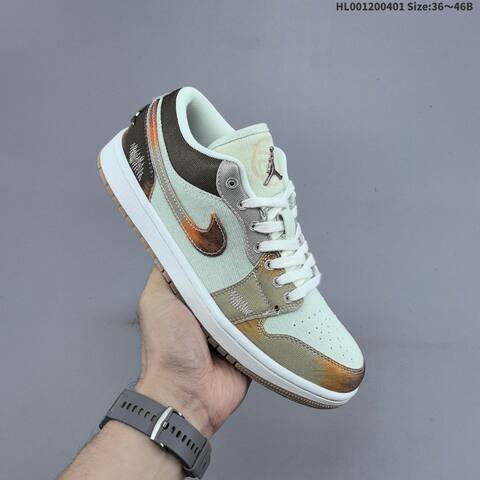 Air Jordan 1 Low SE Multi-Color Distressed AIR JORDAN 1 Aj1 1 Jo Lifestyle (BS-66371)
