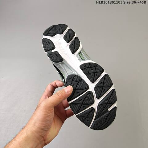 ASICS GEL NYC White Black Green Silver EU 36-45 Running Shoe Running Sneakers - Unisex (BS-69319)