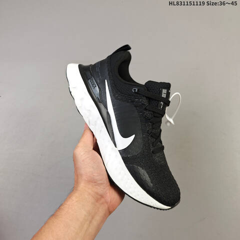 Nike React Infinity Run FK 3 Black White EU 36-45 Running Shoe - Unisex (BS-63461)